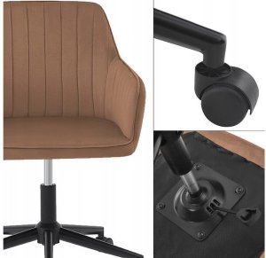 Krzesło biurowe Kontrasto Maria 3 Ceglane 4