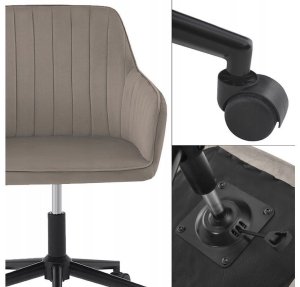 Krzesło biurowe Kontrasto Maria 3 Beżowe 4