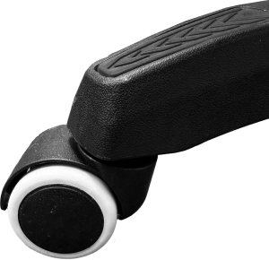 Fotel gamingowy czarny z poduszką lędźwiową i zagłówkiem do biurka 9