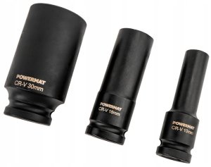 ZESTAW NASADEK UDAROWYCH DO KLUCZY 10-30MM HEX 15SZT 1/2" 78MM CRV WALIZKA 11