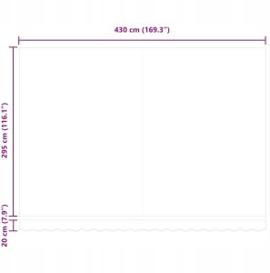 Markiza zwijana Antracyt 450x300 cm tkanina Lumarko! 11
