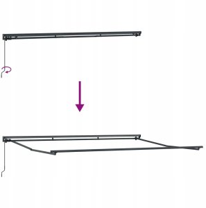 Markiza zwijana Antracyt 450x300 cm tkanina Lumarko! 9