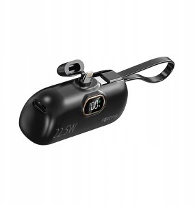 Forever mini power bank MTB-100 22.5W 5000 mAh Lightning czarny 10