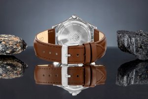 Zegarek Męski Giewont Elegance Sapphire Brązowo Niebieski GW5160-A4 6