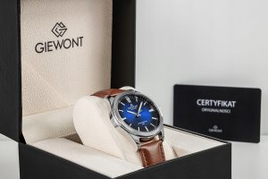Zegarek Męski Giewont Elegance Sapphire Brązowo Niebieski GW5160-A4 7