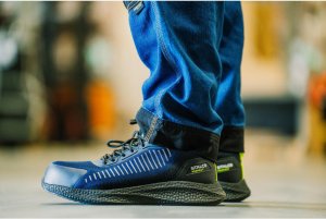 Półbut cholewka materiał Mesh podnosek kompozyt podeszwa EVA+RUBBER antypoślizgowa SR/SRC olejoodporna antyelektrostatyczna zabudowana pięta system Anti- shock nosek PU OLIVIER S1 FO SR 48 3