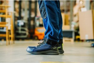 Półbut cholewka materiał Mesh podnosek kompozyt podeszwa EVA+RUBBER antypoślizgowa SR/SRC olejoodporna antyelektrostatyczna zabudowana pięta system Anti- shock nosek PU OLIVIER S1 FO SR 48 4