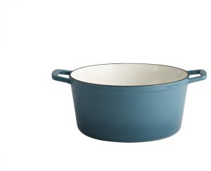 Garnek żeliwny 6 L Stars turkus 3