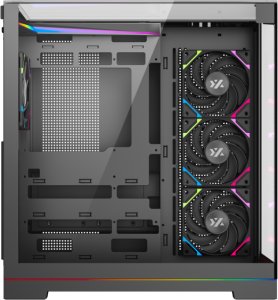 Obudowa XYZ PC GEAR Tesseract ARGB czarna (X-CS-TESSERACT-B) 3