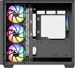 Obudowa XYZ PC GEAR Qubex ARGB czarna (X-CS-QUBEX-B) 2