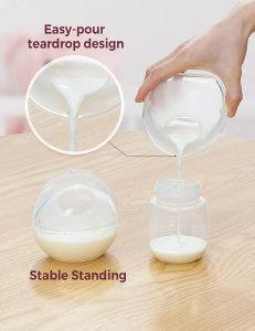 Laktator Momcozy MOMCOZY 90ML REUSABLE MILK COLLECTOR FOR BREASTMILK-DOUBLE 3