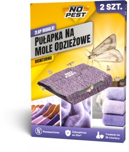 NO PEST Pułapka Lepowa Lep na Mole Odzieżowe Ubraniowe Przeciw Molom "Złap Robala" (2 szt) 7