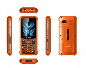 Mobiola telefon dla seniora MB520 TitanX 4G wzmacniany pomarańczowy 128MB 2