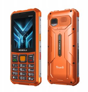Mobiola telefon dla seniora MB520 TitanX 4G wzmacniany pomarańczowy 128MB 8