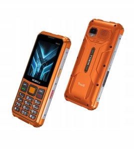 Mobiola telefon dla seniora MB520 TitanX 4G wzmacniany pomarańczowy 128MB 9