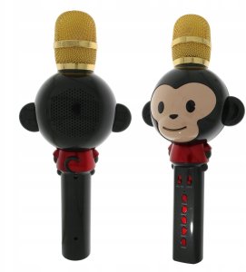 Mikrofon MaxLife Maxlife Animal MX-100 Bluetooth Microphone Karaoke With Build In Speaker / 5W / Voice Modulator / Black 5