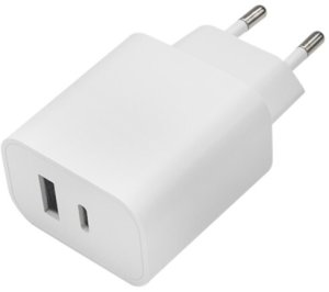 Maxlife ładowarka sieciowa PD QC MXTC-06 1x USB-C 1x USB 20W biała 4