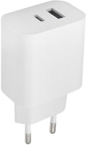 Maxlife ładowarka sieciowa PD QC MXTC-06 1x USB-C 1x USB 20W biała 7