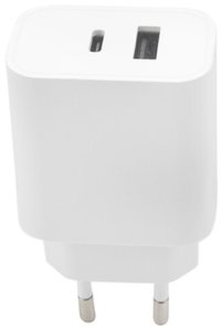 Maxlife ładowarka sieciowa PD QC MXTC-06 1x USB-C 1x USB 20W biała 8