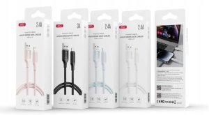 XO kabel NB265 USB - Lightning 1,0m 2,4A czarny 2