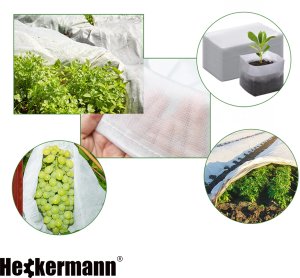 Agrotkanina Heckermann 1,6x10m 50g/m2 Biała Agrowłóknina okrywowa 12