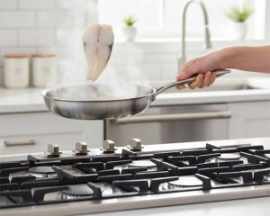 Patelnia stalowa Masterpan 26cm Tri-Ply 3-warstwowa, indukcja, gaz. Premium 6