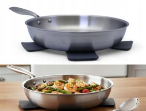 Patelnia stalowa Masterpan 30cm Tri-Ply 3-warstwowa, indukcja, gaz. Premium 4