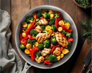 Patelnia stalowa Masterpan 30cm Tri-Ply 3-warstwowa, indukcja, gaz. Premium 5