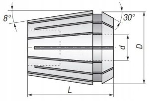 Fortis TULEJKA ER40 FI 18 - 17 DIN6499 2