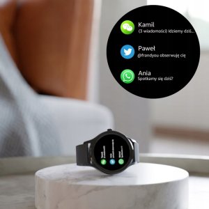 Forever smartwatch ForeVive 3 SB-340 czarny z głośnikiem bluetooth 3W 4