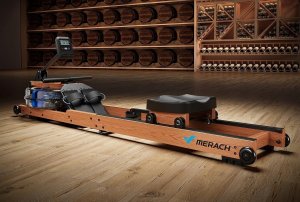 MERACH R28 Drewniany Wioślarz Wodny Składany Aplikacja max 180kg 3