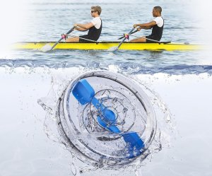 MERACH R28 Drewniany Wioślarz Wodny Składany Aplikacja max 180kg 6