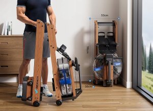 MERACH R28 Drewniany Wioślarz Wodny Składany Aplikacja max 180kg 7