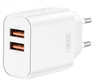 XO ładowarka sieciowa CE34 2x USB 2,4A biała 2