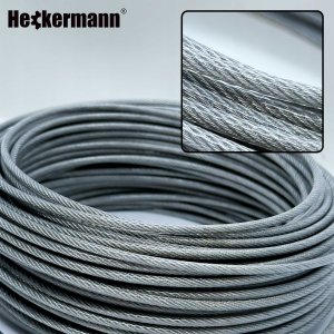 Heckermann Linka stalowa nierdzewna 30m 3mm z akcesoriami Heckermann 68w1 6