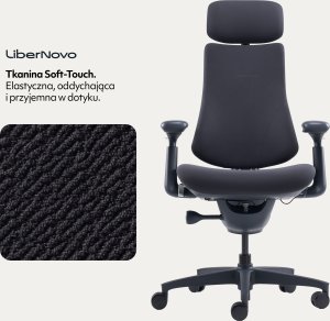 Krzesło biurowe LiberNovo Omni Dynamic Czarne 13