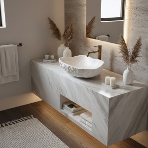 Umywalka nablatowa Rea Isla Shiro 7