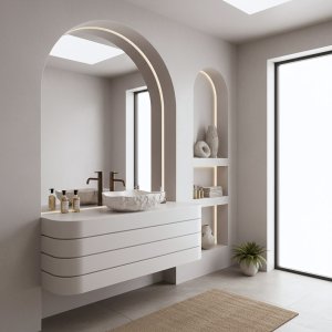 Umywalka nablatowa Rea Isla Shiro 9