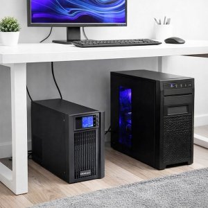 Qoltec Zasilacz awaryjny UPS Pure Sine Wave | 2kVA | 1600W | AVR | LCD | Czysty Sinus 2