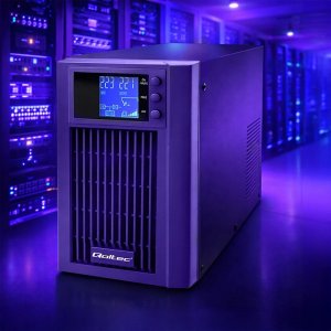 Qoltec Zasilacz awaryjny UPS Pure Sine Wave | 2kVA | 1600W | AVR | LCD | Czysty Sinus 6