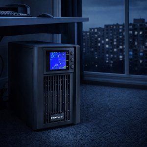 Qoltec Zasilacz awaryjny UPS Pure Sine Wave | 1kVA | 800W | AVR | LCD | Czysty Sinus 3