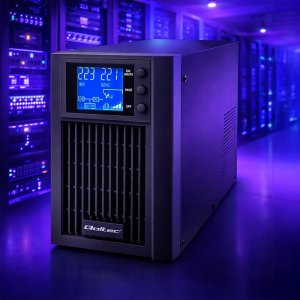 Qoltec Zasilacz awaryjny UPS Pure Sine Wave | 1kVA | 800W | AVR | LCD | Czysty Sinus 6