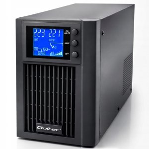 Qoltec Zasilacz awaryjny UPS Pure Sine Wave | 1kVA | 800W | AVR | LCD | Czysty Sinus 10