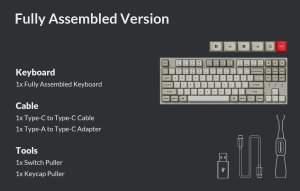 Klawiatura Keychron C1P 8K RGB Wireless Brown 10