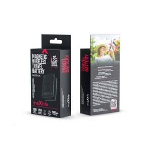 Maxlife power bank bezprzewodowy MXPB-05 20W PD 5000 mAh magnetyczny czarny 16