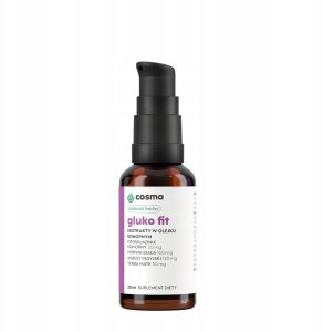 NOW Foods COSMA_Natural* Herbs Gluko Fit suplement diety 30ml 3