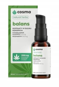 NOW Foods COSMA_Natural* Herbs Balans suplement diety 30ml 2