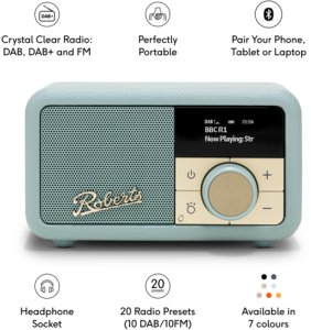 Roberts Radio Revival Petite 2 Duck Egg Blue 4