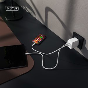 Ładowarka DIGIT Ładowarka sieciowa zasilacz 100W 2x USB-C, 1x USB-A, biała 2