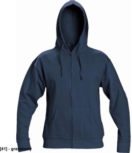 CERVA NAGAR - bluza z kapturem ściąganym sznurkiem 80% bawełna, 20% poliester - biały/jasnoszary 3XL 4